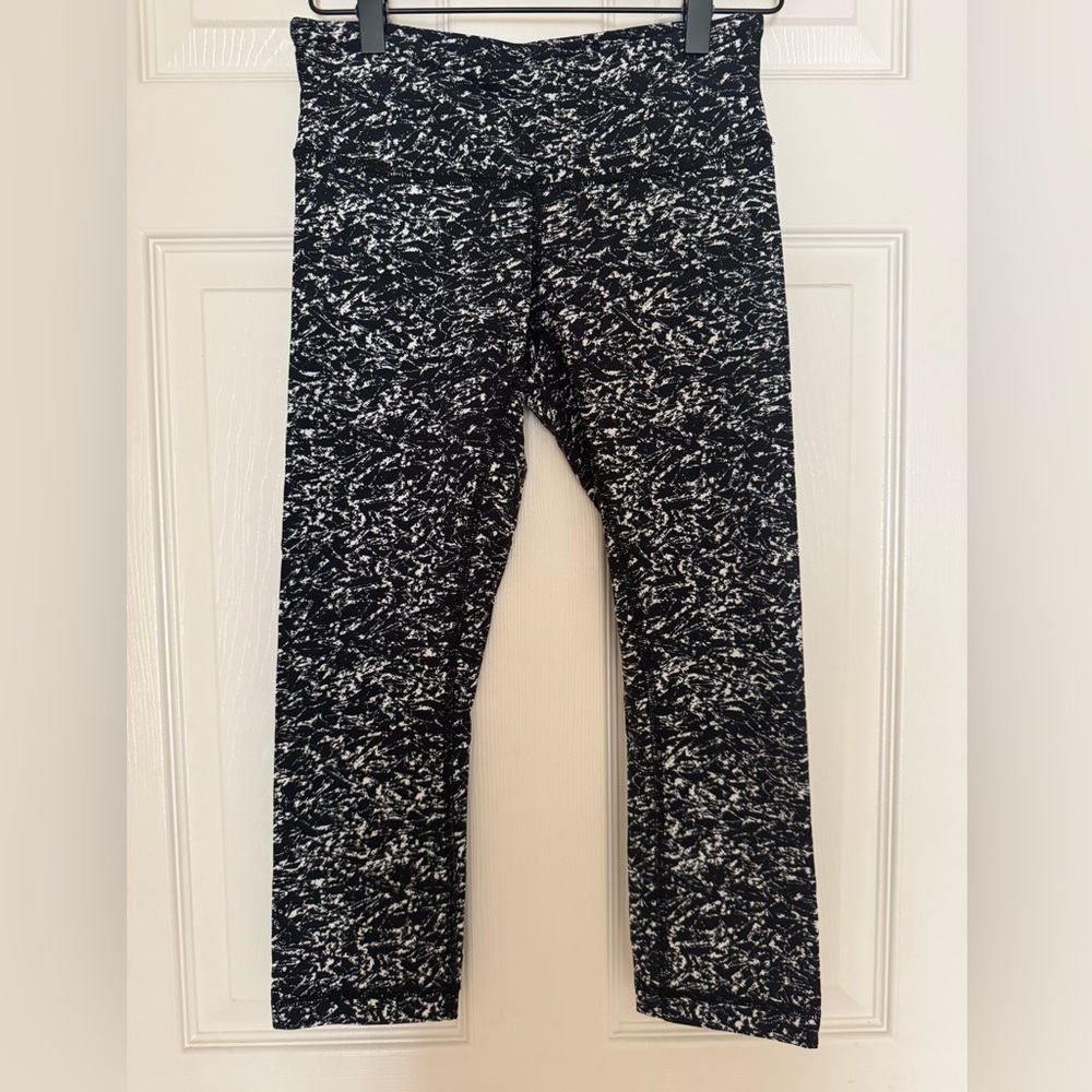 lululemon athletica Black and White Patterned Leggings